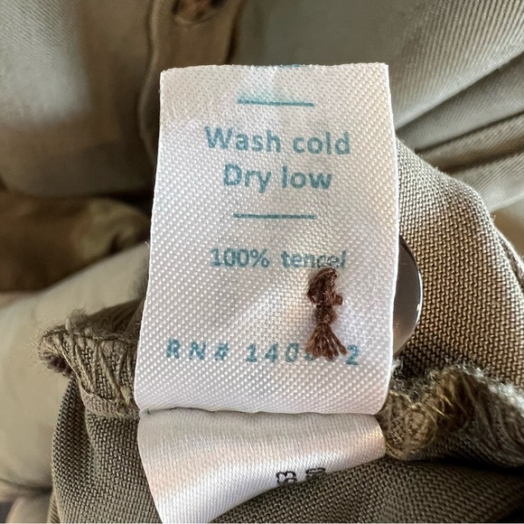 Marine Layer Renata Tencel Shirtdress Olive Green Medium Casual Contemporary - Picture 5 of 5